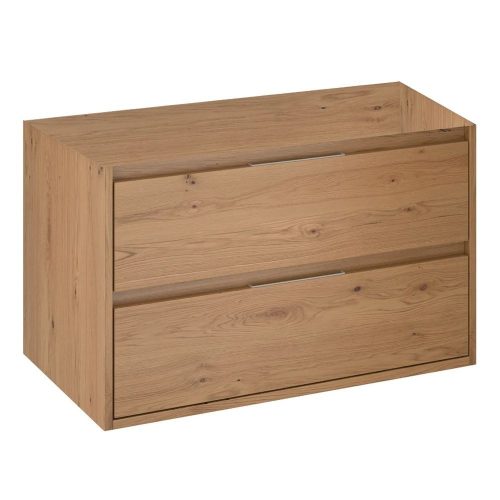 Mofém EVO 2 fiókos fali mosdószekrény TÖLGY, Roble Honey, 80x45/48cm, mosdó nélkül