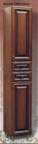 Guido Barokk 1009 oldalsó magas szekrény 2 fiókos,2 ajtós 32,5x206cm