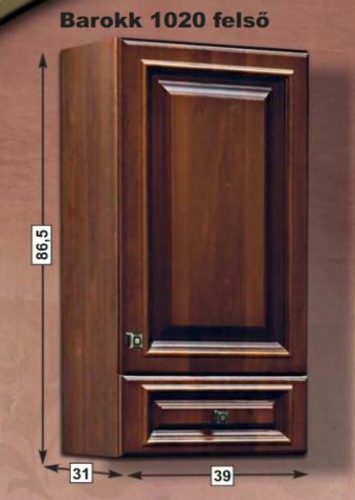 Guido Barokk 1020 Felső szekrény 1 ajtós 1 fiókos 86,5x39 cm