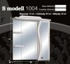 Guido S modell 1004 Felső szekrény fazettás tükrös 65 cm széles