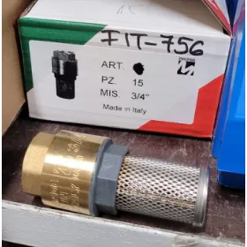 3/4" lábszelep ITALY inox szűrővel**