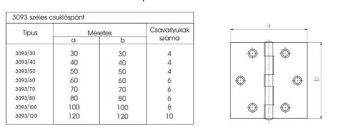 Csuklóspánt 80/3093 széles fekete