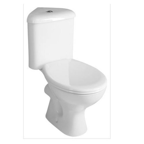 Sapho/Aqualine CLIFTON sarok kombi WC alsó/hátsó kifolyású, tartállyal, duálgombos öblítőmechanikával, ülőke nélkül (FS1PK)