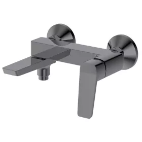   Sapho/Aqualine FLERY kád-zuhanycsaptelep kihajtható kifolyóval GUN METAL (FY010GM)