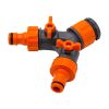 Ermetiq Y vízelosztó csapcsatlakozó zárható, 1/2-3/4"BM - 2 x1/2" KM (GT-TY234)