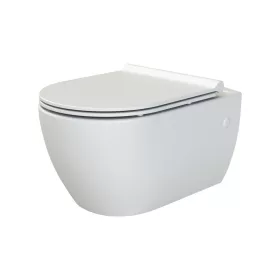   CeraStyle CITY fali WC -MATT FEHÉR- BEÉPÍTETT bidé funkcióval -rimless - perem nélküli- mély öblítés