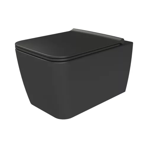 CeraStyle HERA fali WC - MATT ANTRACIT - rimless - perem nélküli - rejtett szerelésű - mély öblítés