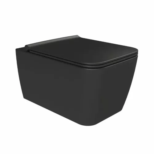 CeraStyle HERA fali WC - MATT ANTRACIT - rimless - perem nélküli - rejtett szerelésű - mély öblítés