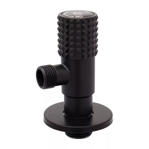 Sarokszelep kerámia betétes INOX 1/2x3/8" MATT FEKETE (IEL-CE1238N)