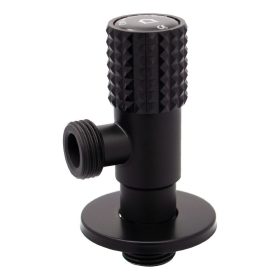   Sarokszelep kerámia betétes INOX 1/2x1/2" MATT FEKETE (IEL-CE12N)