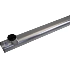 Ereszcsatorna végelt + csonkos 1m horganyzott  25