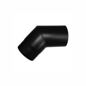   Könyök fekete 200/45 KoloTech fekete füstcső 45° ív 150 mm