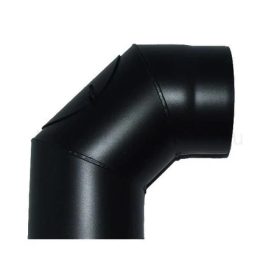   KoloTech fekete füstcső 90° könyök tisztítónyílással 200 mm