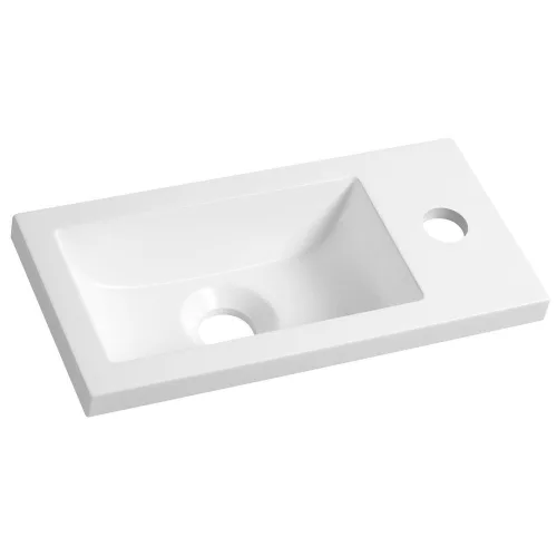 Sapho/Aqualine öntöttmárvány mosdó 37x18cm fehér (LM370)