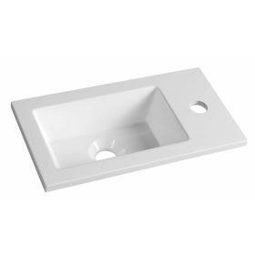 Aqualine öntöttmárvány mosdó 40x22 cm LM420