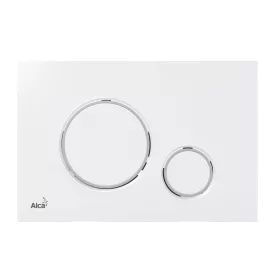   ALCA Nyomólap falsík alatti WC tartályhoz THIN FEHÉR-fényes/KRÓM-fényes (M770)