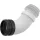 ALCA Flexibilis WC bekötőcső fali WC-hez 90mm x 90-110mm, hossz 450mm, PP,      fehér