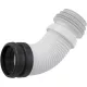 ALCA Flexibilis WC bekötőcső fali WC-hez 90mm x 90-110mm, hossz 450mm, PP,      fehér