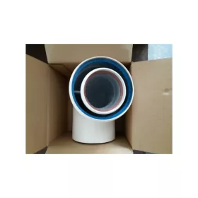 Tricox kémény ív 90 fokos, alumínium 125/80 (AAKÖ601C)