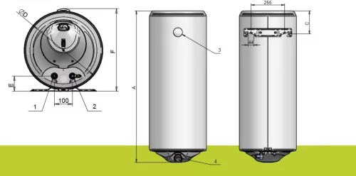 Eldom Supernova Forróvíztároló 120 l