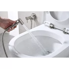 Sapho MINIMAL bidézuhany keverős csapteleppel, matt INOX