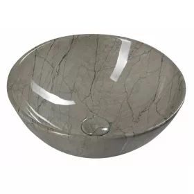   Sapho Dalma kerámia mosdó ráépíthető szürke márvány 42cm átmérőjű MM113