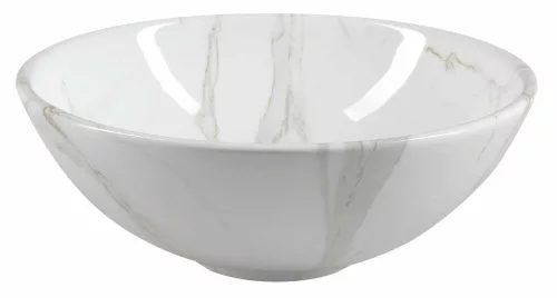 Sapho Dalma kerámia mosdó ráépíthető fehér márvány 42cm átmérőjű MM117