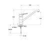 Mofém Junior Evo álló mosogató csaptelep magasított 225 mm 152-0052-03