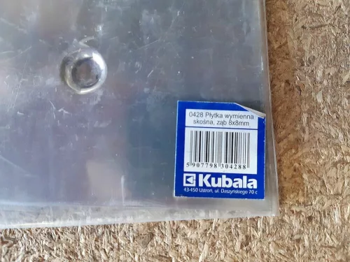 Kubala 0428 Glettvas betét 130 x 270 - 8 x 8