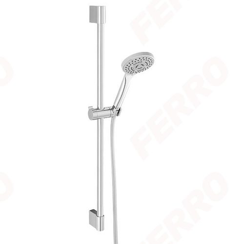 Ferro HORN 3 funkciós csúszórudas zuhanyszett, króm (N370)