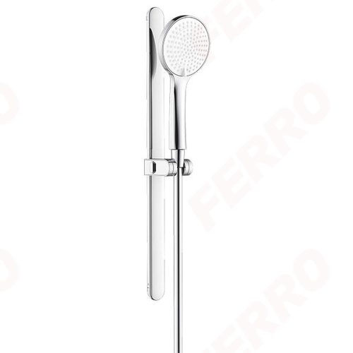 Ferro NOSTRIS zuhanyszett: zuhanyrúd, zuhanyfej, gégecső, króm