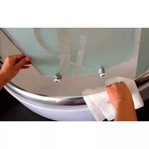 Niagara NICOLE BLACK komplett íves zuhanykabin 90x90x208 cm