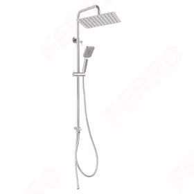 Ferro WIZARD SQUARE PRO zuhanyszett fejzuhannyal, króm NP48