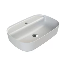   CeraStyle - Top Counter pultra ültethető porcelán mosdó - AQUA - MATT FEHÉR - 60 x 40 cm