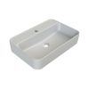 CeraStyle HERA PULTRA ültethető Top Counter porcelán mosdó MATT FEHÉR 60x42cm