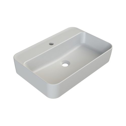 CeraStyle HERA PULTRA ültethető Top Counter porcelán mosdó MATT FEHÉR 60x42cm