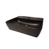 CeraStyle - Top Counter pultra ültethető porcelán mosdó - ONE -  - MATT ANTRACIT -csaply - 55 x45cm