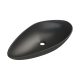 CeraStyle OLIVE PULTRA ültethető Top Counter porcelán mosdó MATT FEKETE 60x35cm
