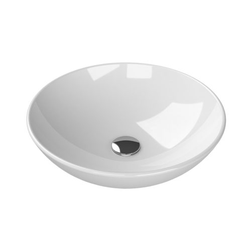 CeraStyle ZERO - PULTRA ültethető - Top Counter - porcelán mosdó - O - Ø 46 cm