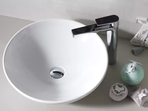 CeraStyle - Top Counter pultra ültethető porcelán mosdó - ZERO - O - O 46 cm