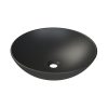 CeraStyle - Top Counter pultra ültethető porcelán mosdó - ZERO - O - MATT ANTRACIT - O 46 cm
