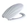WC ülőke KAGYLÓS forma, fehér, duroplast, Soft Close (P-07D)