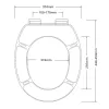 WC ülőke KAGYLÓS forma, fehér, duroplast, Soft Close (P-07D)