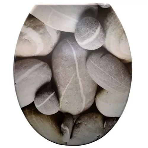 WC ülőke Szürke KAVICSOS, duroplast, Soft Close (P-G)