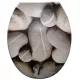 WC ülőke Szürke KAVICSOS, duroplast, Soft Close (P-G)