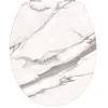 WC ülőke MÁRVÁNY mintás szürke, duroplast, Soft Close, Easy-Quick (P-T)