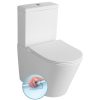 Aqualine PACO Rimless kombi WC alsó/hátsó kifolyású tartállyal PC1012WR