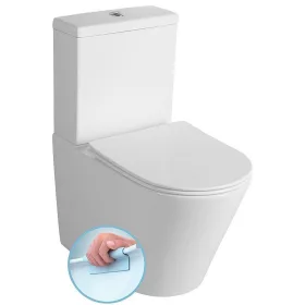   Aqualine PACO Rimless kombi WC alsó/hátsó kifolyású tartállyal PC1012WR