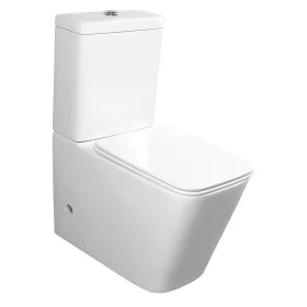   Sapho PORTO RIMLESS monoblokkos WC, alsó/hátsó kifolyású, 38x64cm, duálgombos   öblítőmechanikával, ülőke nélkül