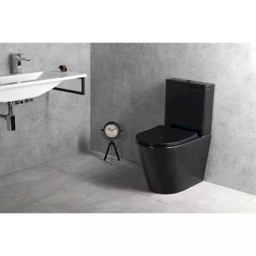 Sapho PACO SLIM Soft Close WC-ülőke, fekete
